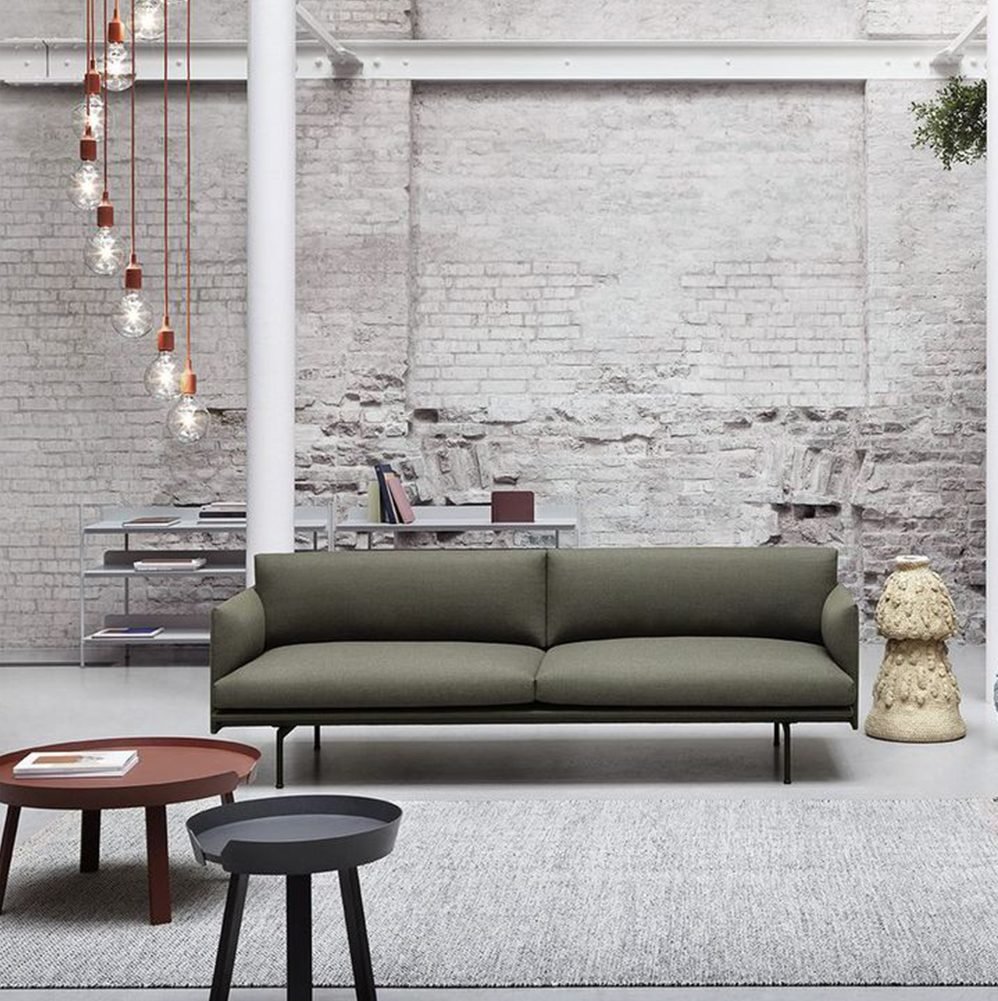 sofa de dos plazas outline de muuto. Elegante y atemporal 