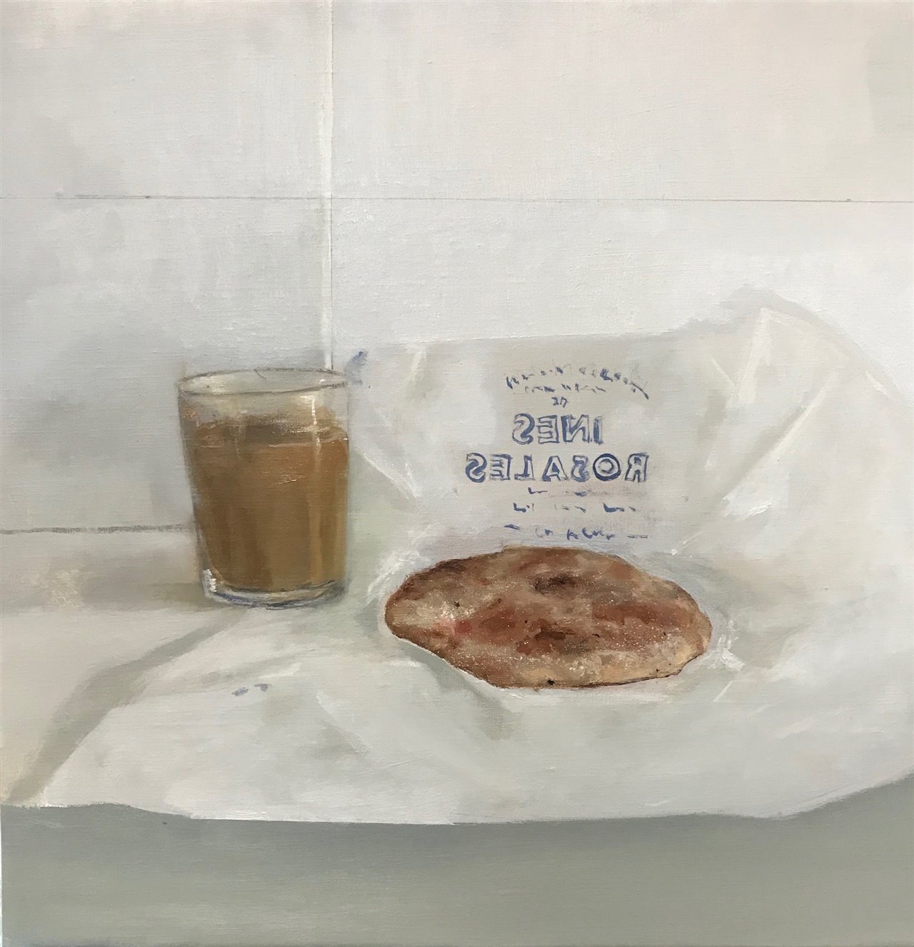 "La merienda" (2021). Óleo sobre lino. 