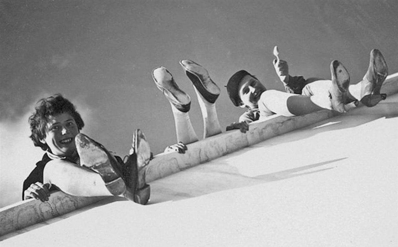 Tres estudiantes de la Bauhaus