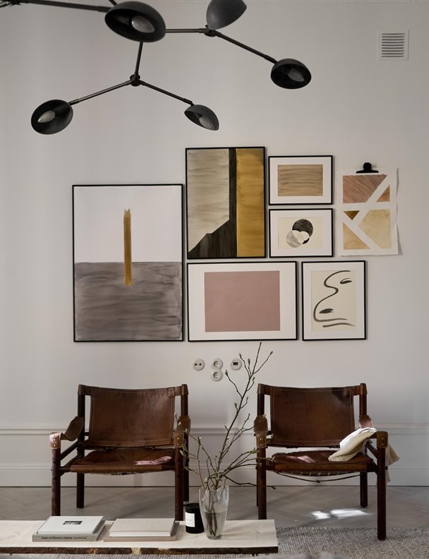 Cómo crear una 'gallery wall' en casa como si fuese una galería de arte