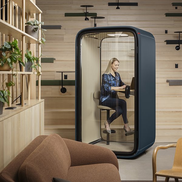 Cabinas insonorizadas y asientos flexibles: así serán las oficinas del futuro