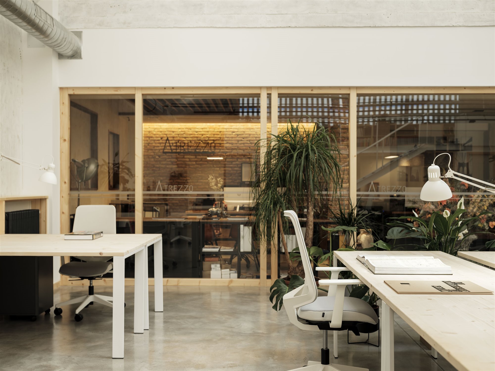Ventanales oficina invernadero coworking
