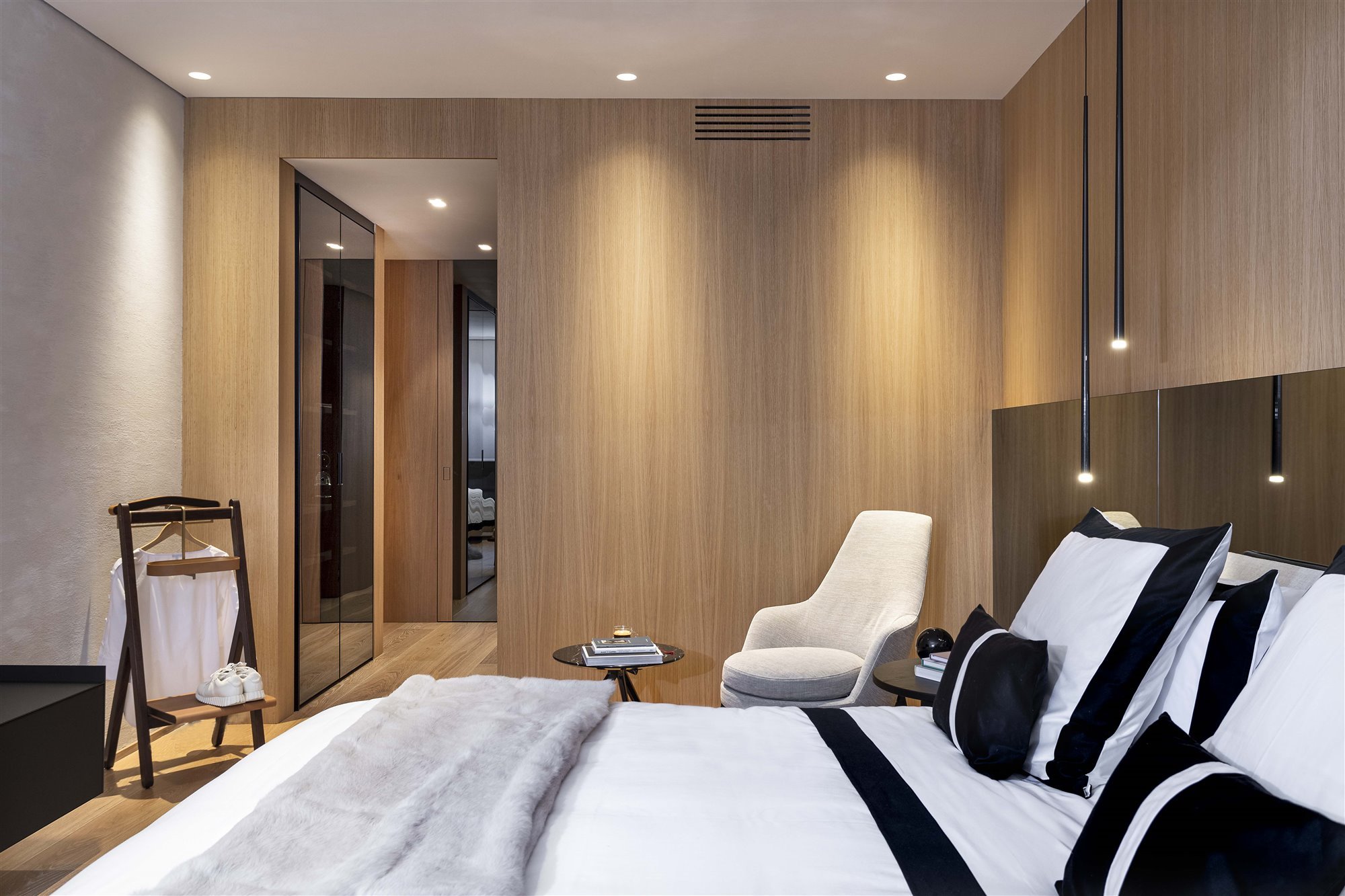 Casa de lujo en Madrid. Dormitorios confortables y adecuados
