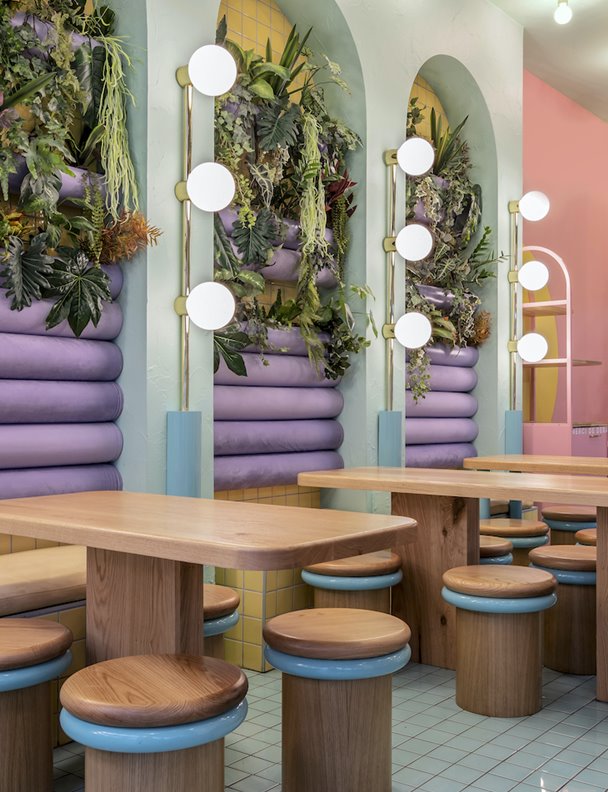 Un restaurante healthy en el que el color (y los azulejos) marcan la diferencia