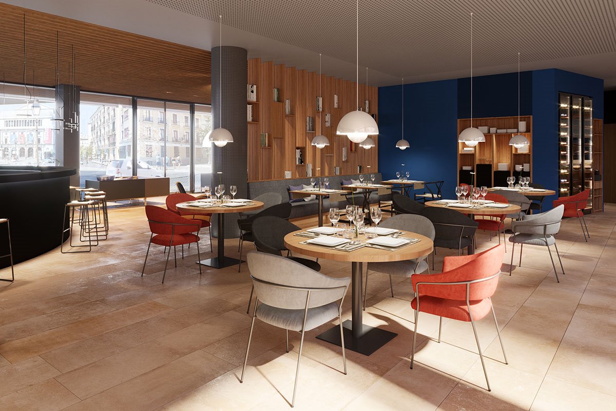 ocean drive madrid hotel comedor