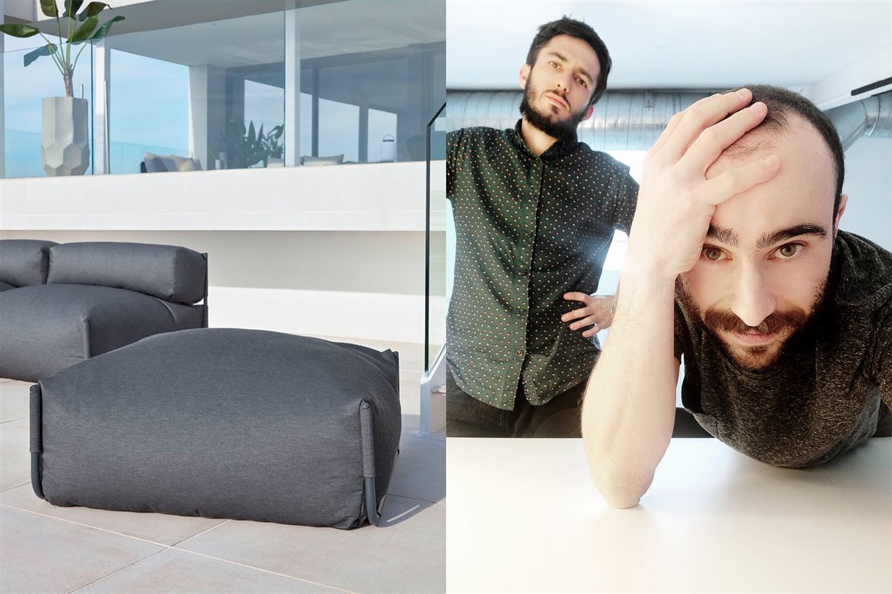 El sofá modular Square se adapta perfectamente a las necesidades de estudio Mínimo