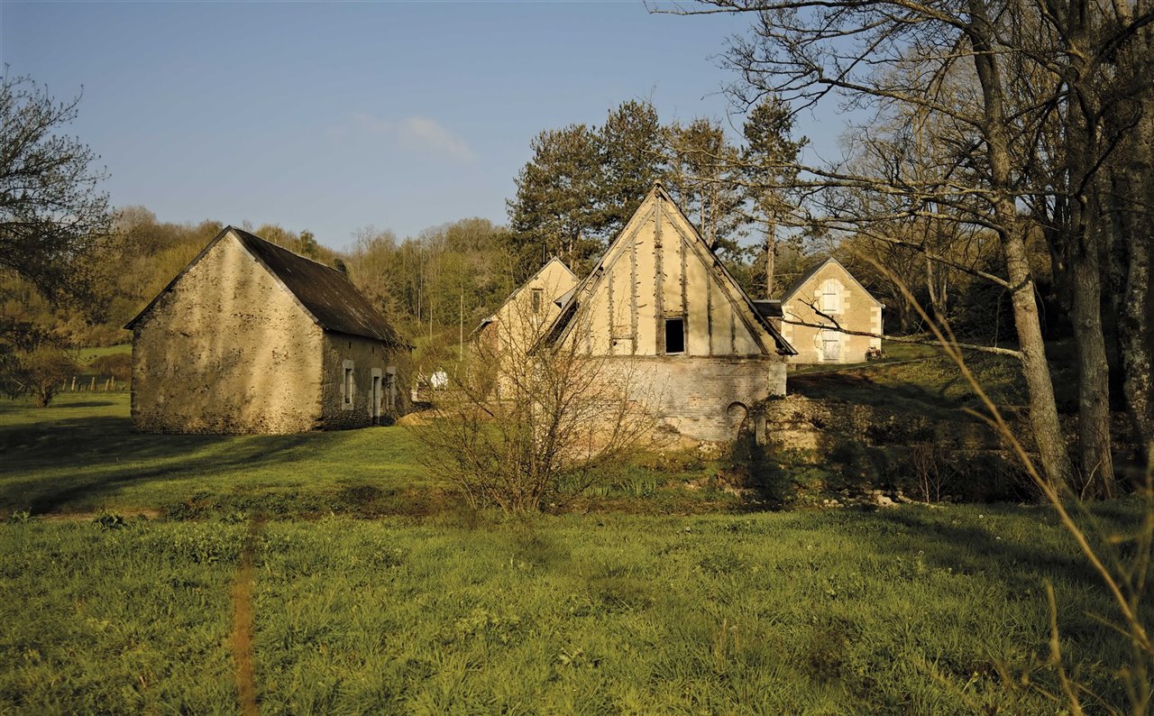 Las cuatro construcciones que forman Le Moulin.