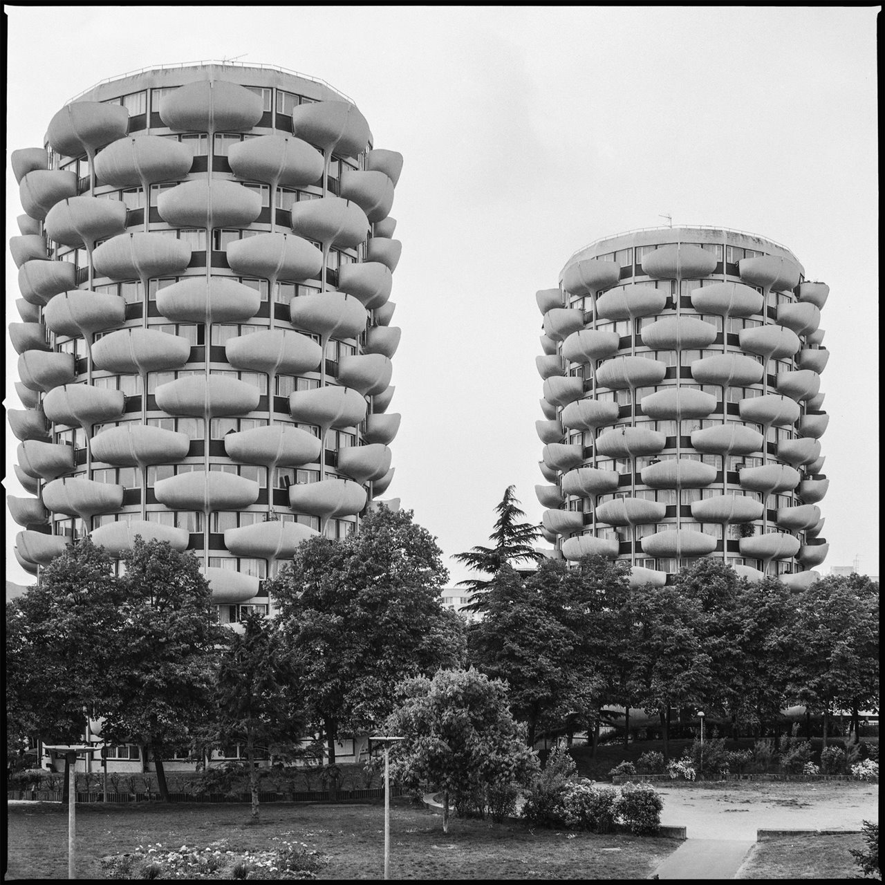 Les Choux (Los repollos), Créteil, París, Francia. Arquitecto: Gérard Grandval, 1969-1974. 