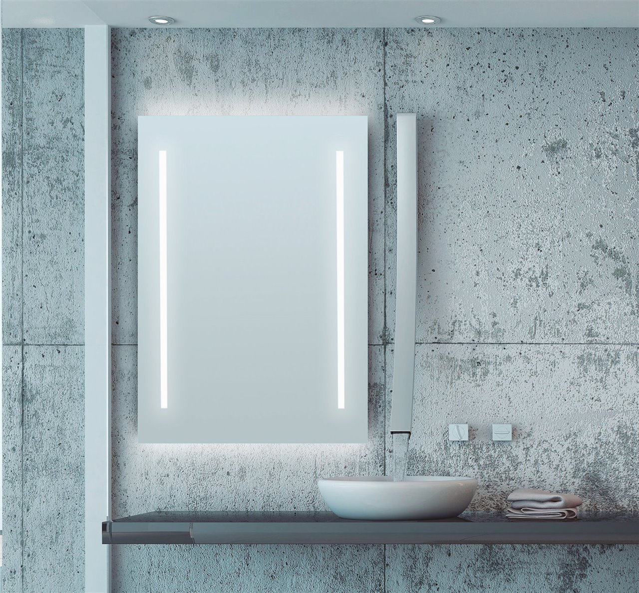 Hay modelos para cada gusto y estilo. Además, en este tipo de espejos, la luz se amolda perfectamente a las dimensiones.  