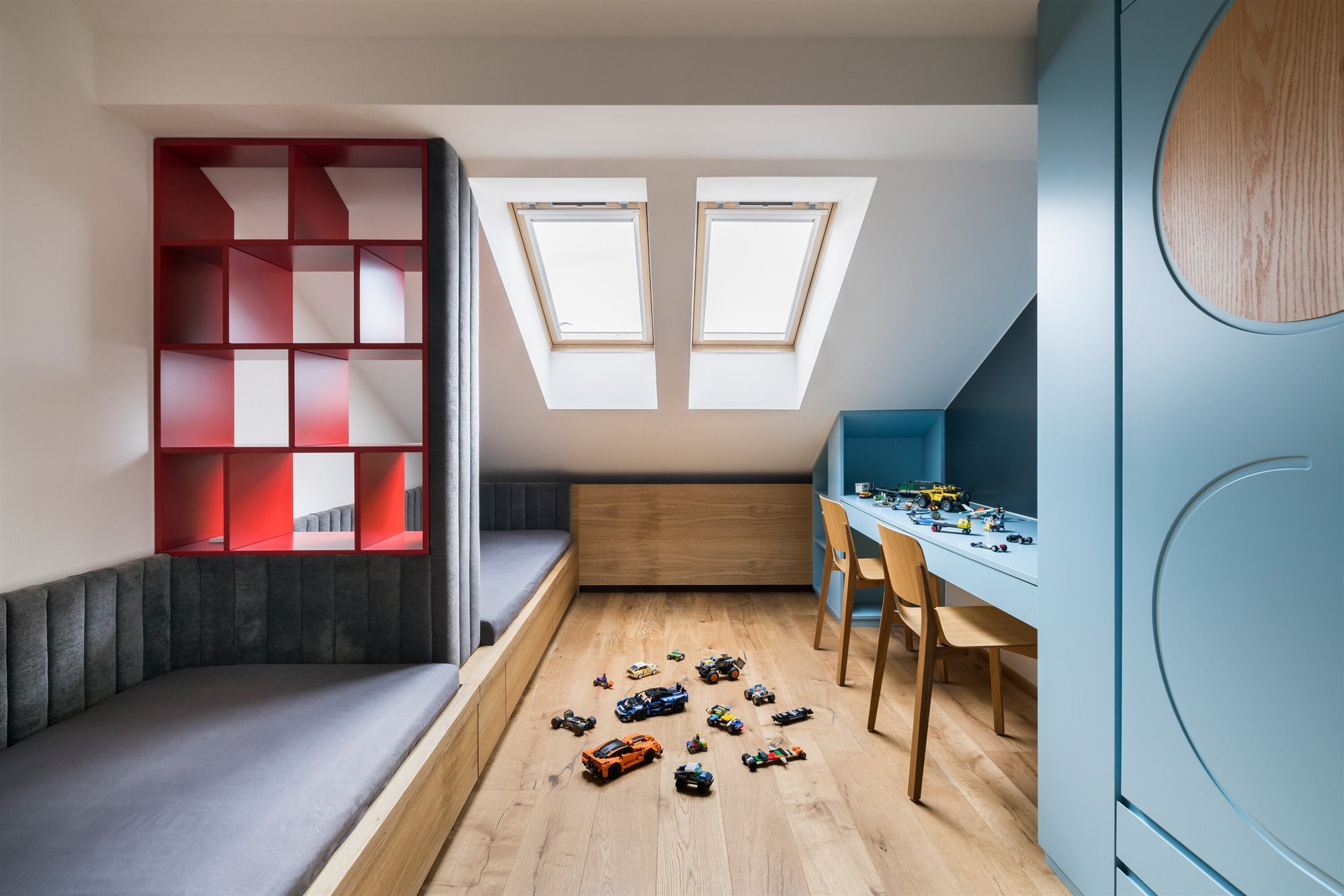 dormitorio infantil dos camas