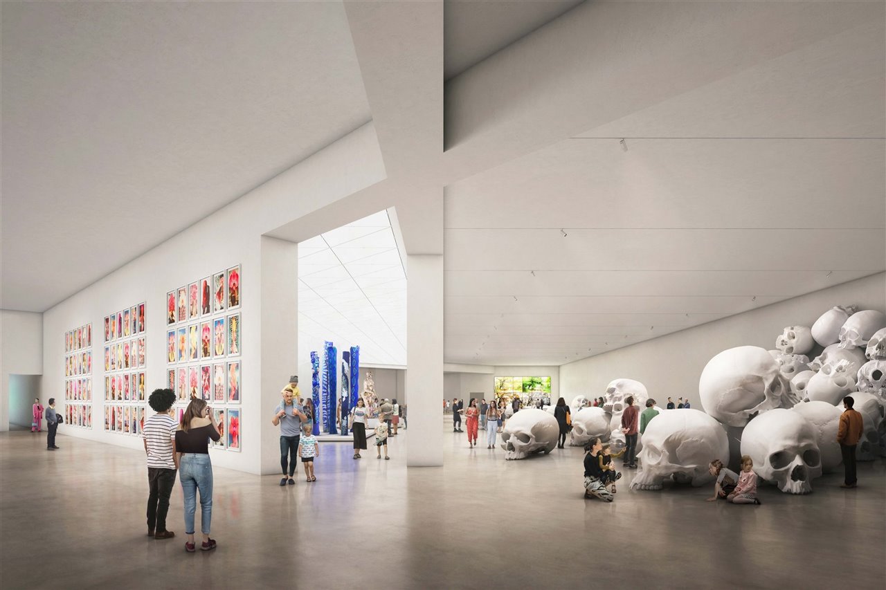 De los 30 mil metros cuadrados, 13 mil serán para espacios de exhibición.