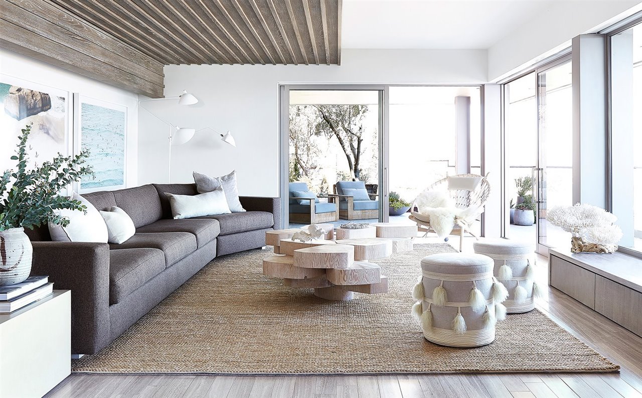 Después del estilo industrial, el bohemio es el más buscado por los españoles. Casa del arquitecto y diseñador de interiores Jamie Bush en las payas de Malibú.