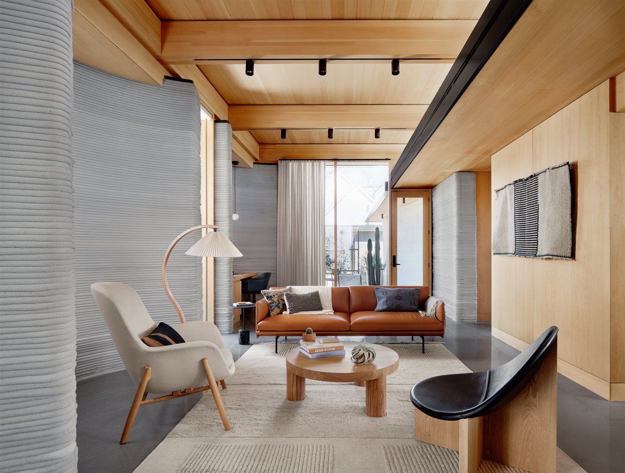 House Zero es la primera casa completada como parte de la nueva Serie Exploración de casas impresas en 3D a gran escala de ICON.
