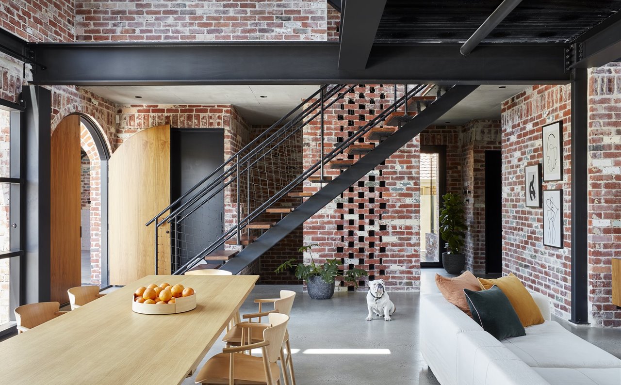 Brick by brick. Architecture and interiors built with bricks.