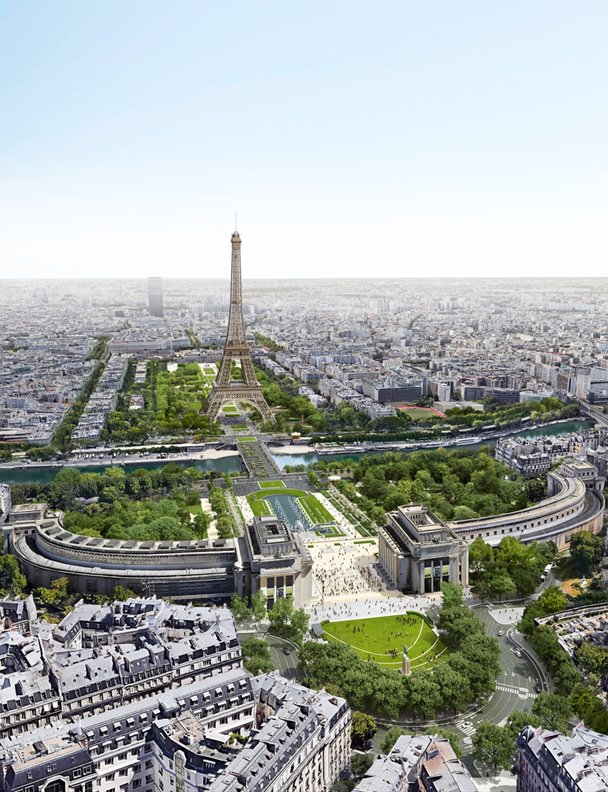 Arquitectura ecológica para el nuevo paisaje de la Torre Eiffel de París
