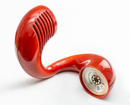 Radio Panasonic Toot-a-Loop R-72S, de entre 1969 y 1972.