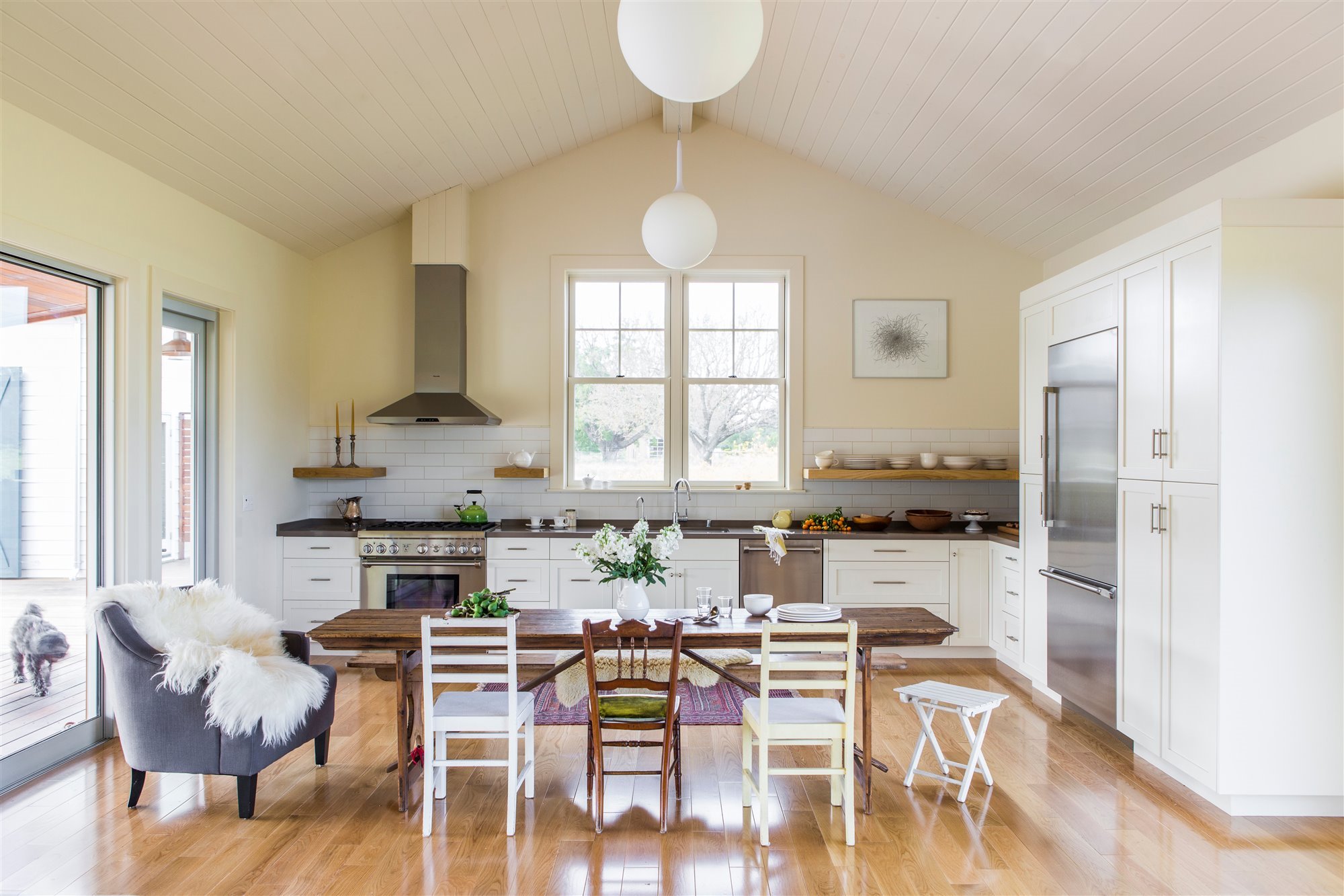 Sonoma Residence casa campo americana estilo Hygge cocina