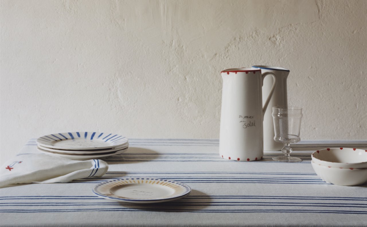 Il neige au soleil (Nieva debajo del sol), la caligrafía de Picasso se estampa en los textiles de Zara Home