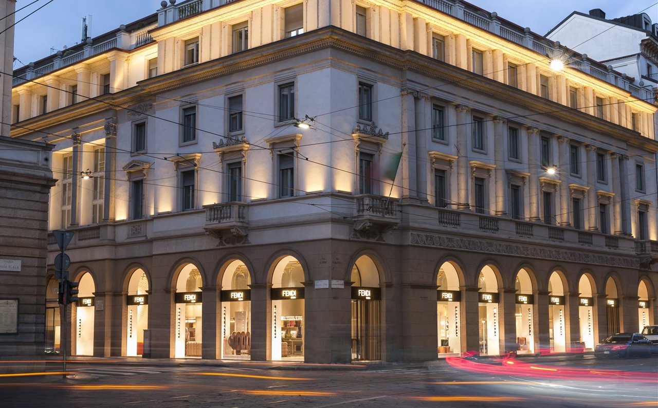 La nueva tienda de Fendi Casa en Milán