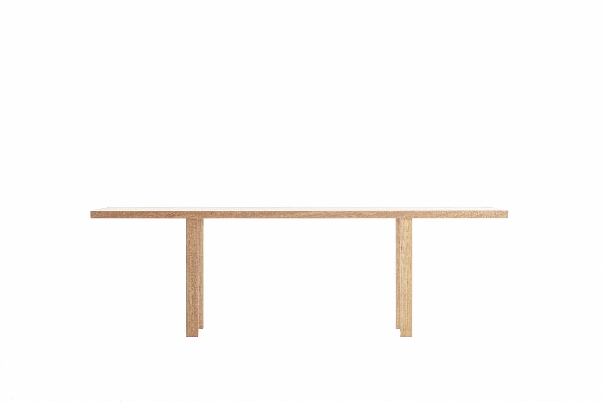mesa de madera alargada de zumthor