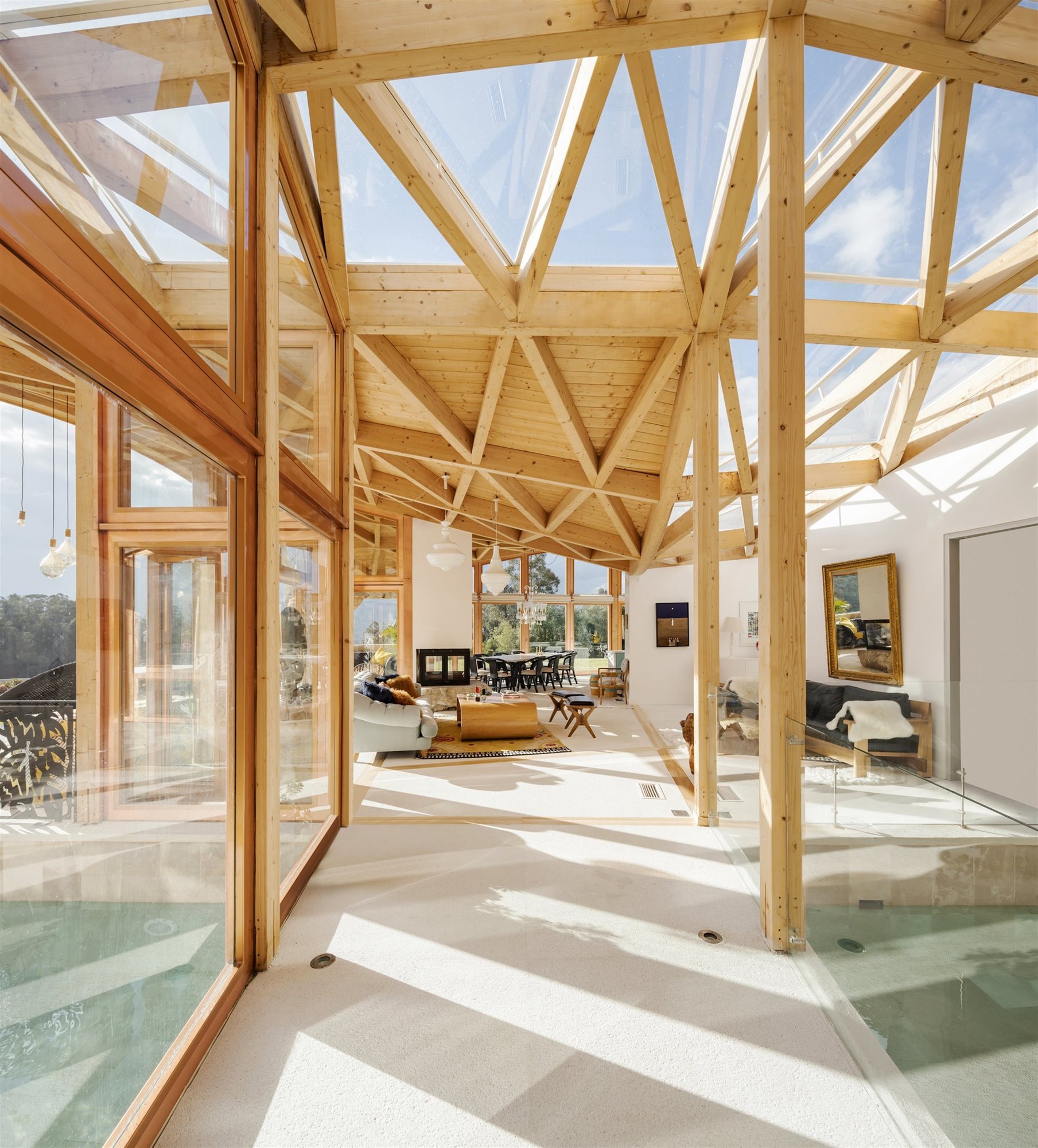 0 pasillo cristal casa en los andes