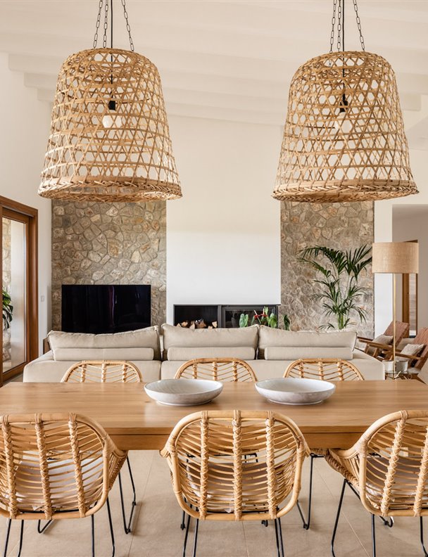 Una moderna casa de campo en Mallorca con muchos trucos de estilo rústico