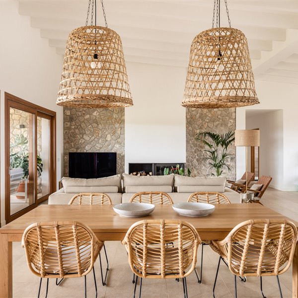 Una moderna casa de campo en Mallorca con muchos trucos de estilo rústico
