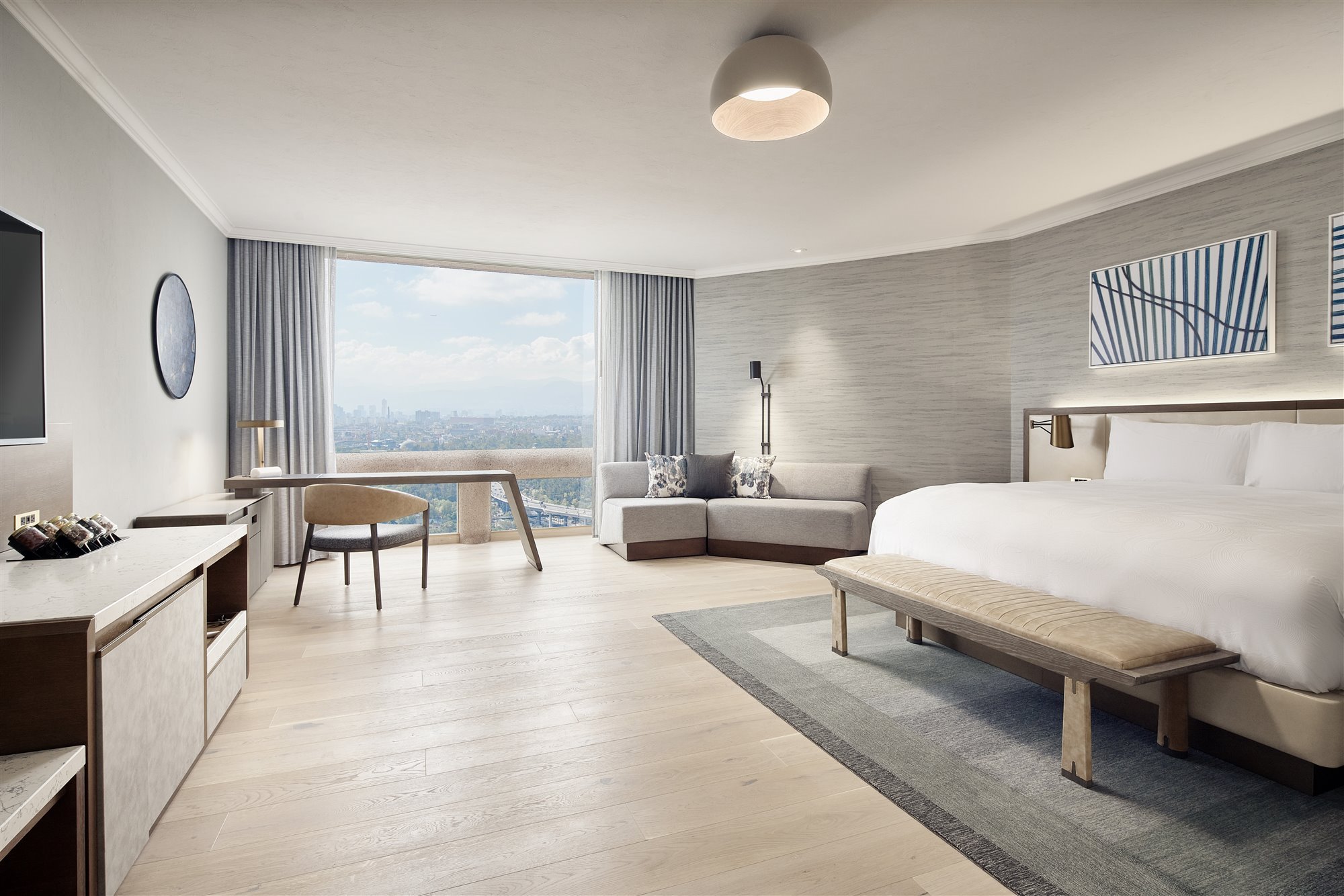 JSTE - JKNG Junior con tina room vista. King Junio  hotel JW Marriott Mexico