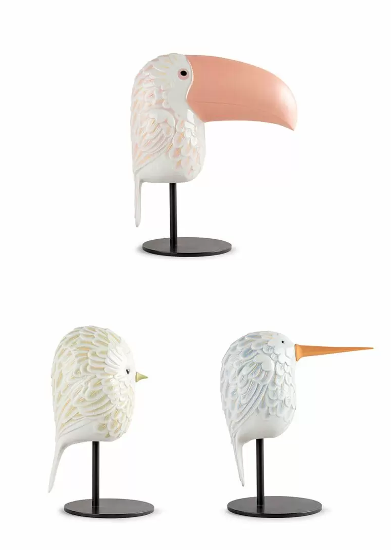 El set de los tres pájaros de la colección tiene un precio de 1.925 euros.