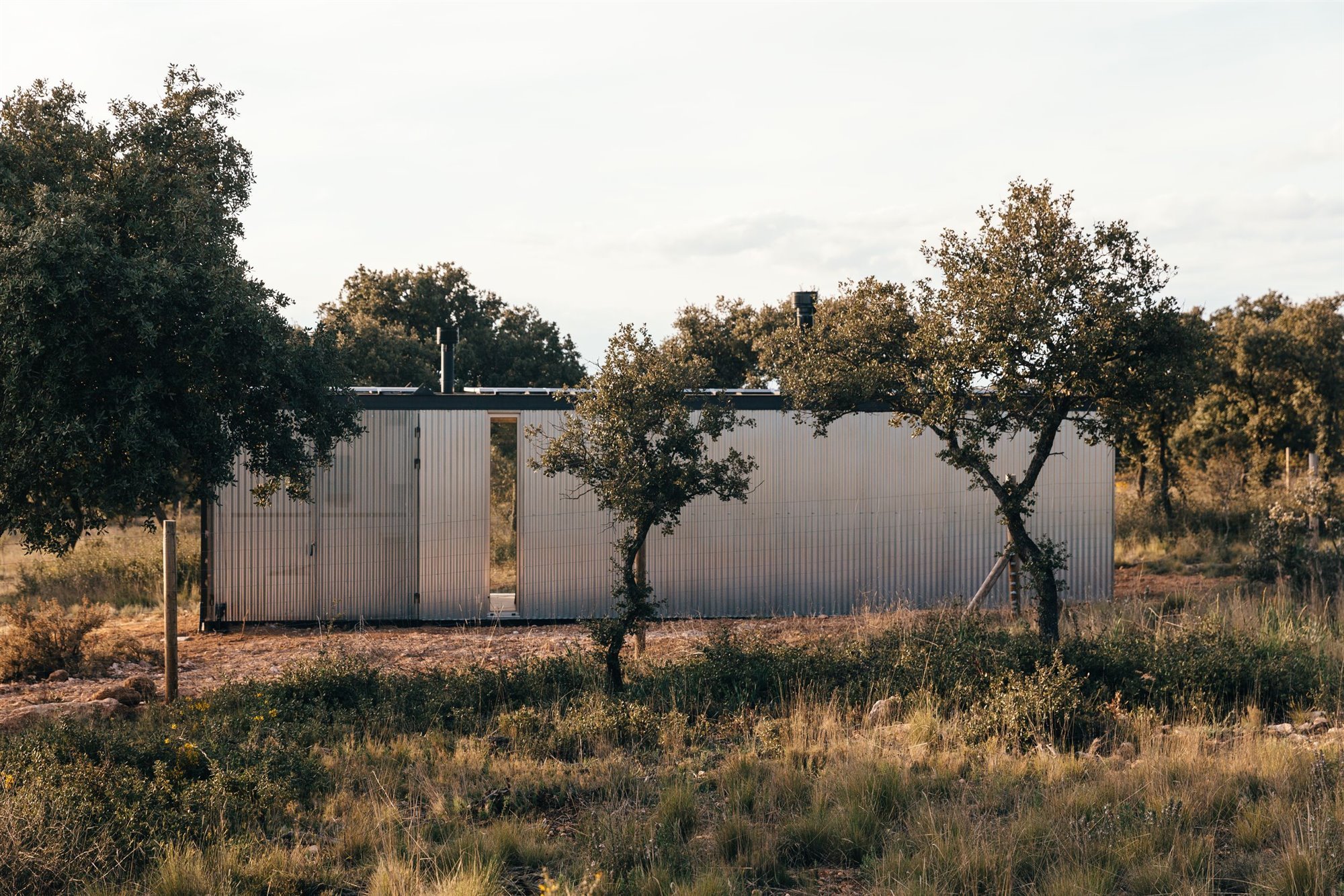 Fachada de acero Tiny Home