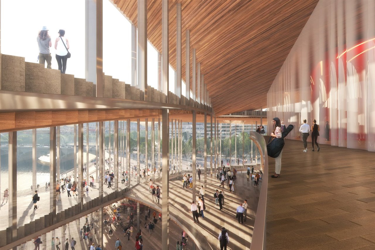La madera y el cristal serán los elementos constructivos protagonistas del edificio.