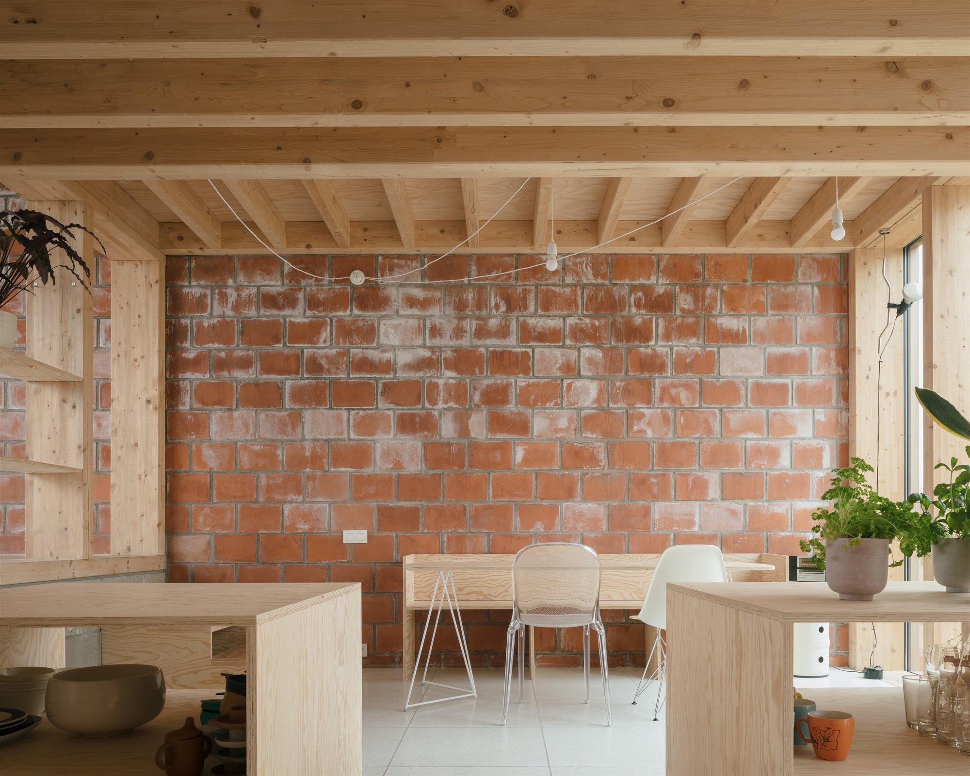 Casa de madera. Cómodo y con calidez
