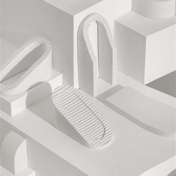 maqueta muralla blanca