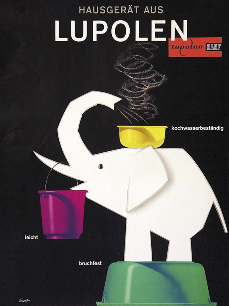 poster vintage Lupolen plástico exposición Vitra Museum