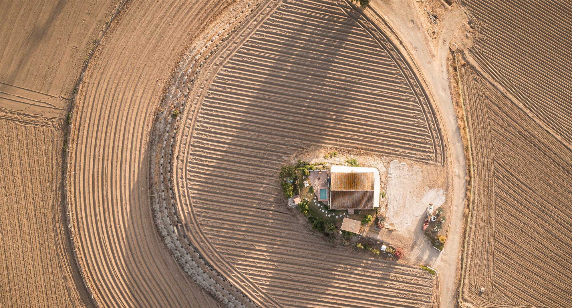 Vista aérea La Centinela casa rural