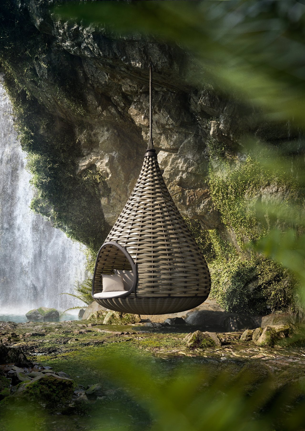 El nuevo tono oliva mimetiza el diseño con la naturaleza.