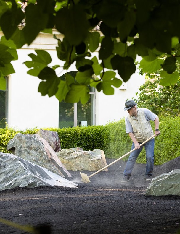 Las cenizas del volcán de La Palma llegan al Botánico de Madrid en forma de jardín zen