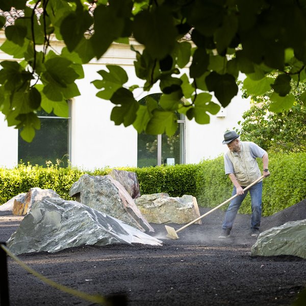 Las cenizas del volcán de La Palma llegan al Botánico de Madrid en forma de jardín zen