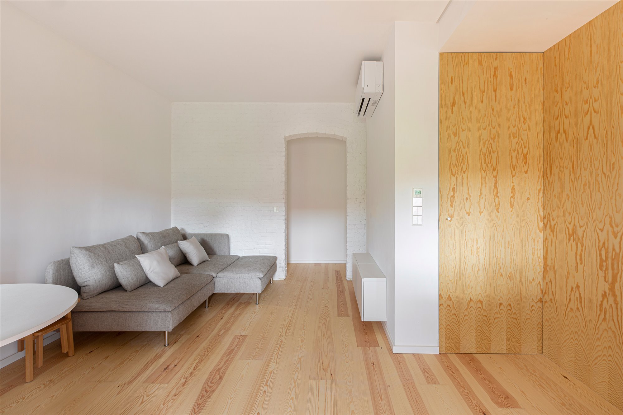 salón pequeño madera proyecto casa torralba