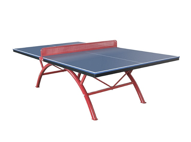 mesa ping pong azul y rojo