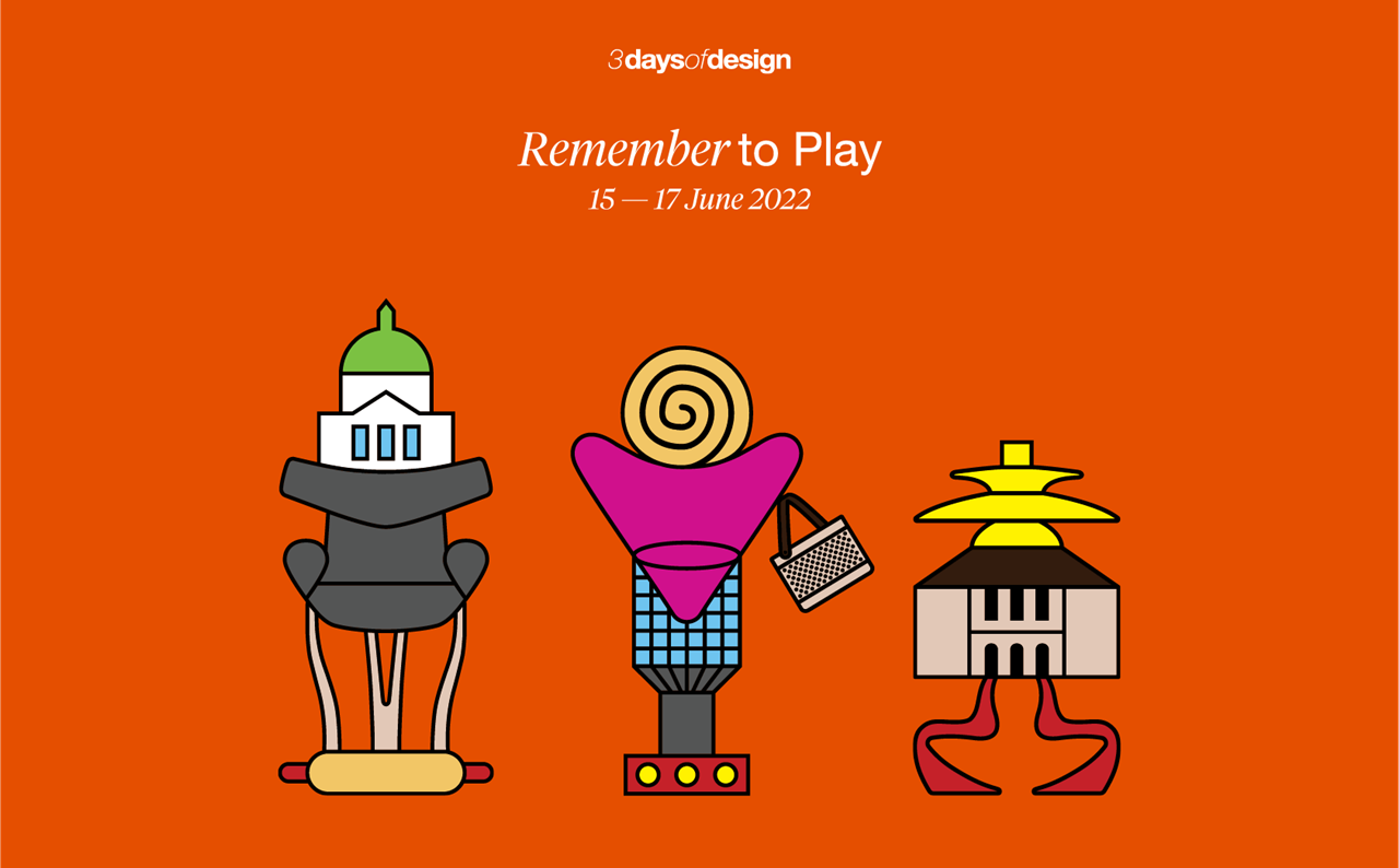 Cartel de 3 Days of Design diseñado por Luca Nichetto