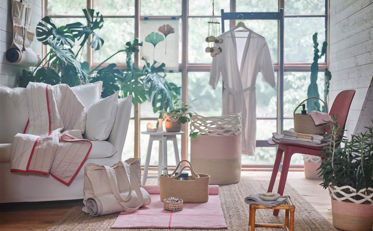 El salón de Ikea es relajante