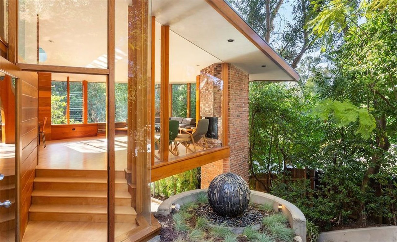 La preciosa casa Tyler es obra del arquitecto John Lautner, el mejor alumno de Frank Lloyd Wright.