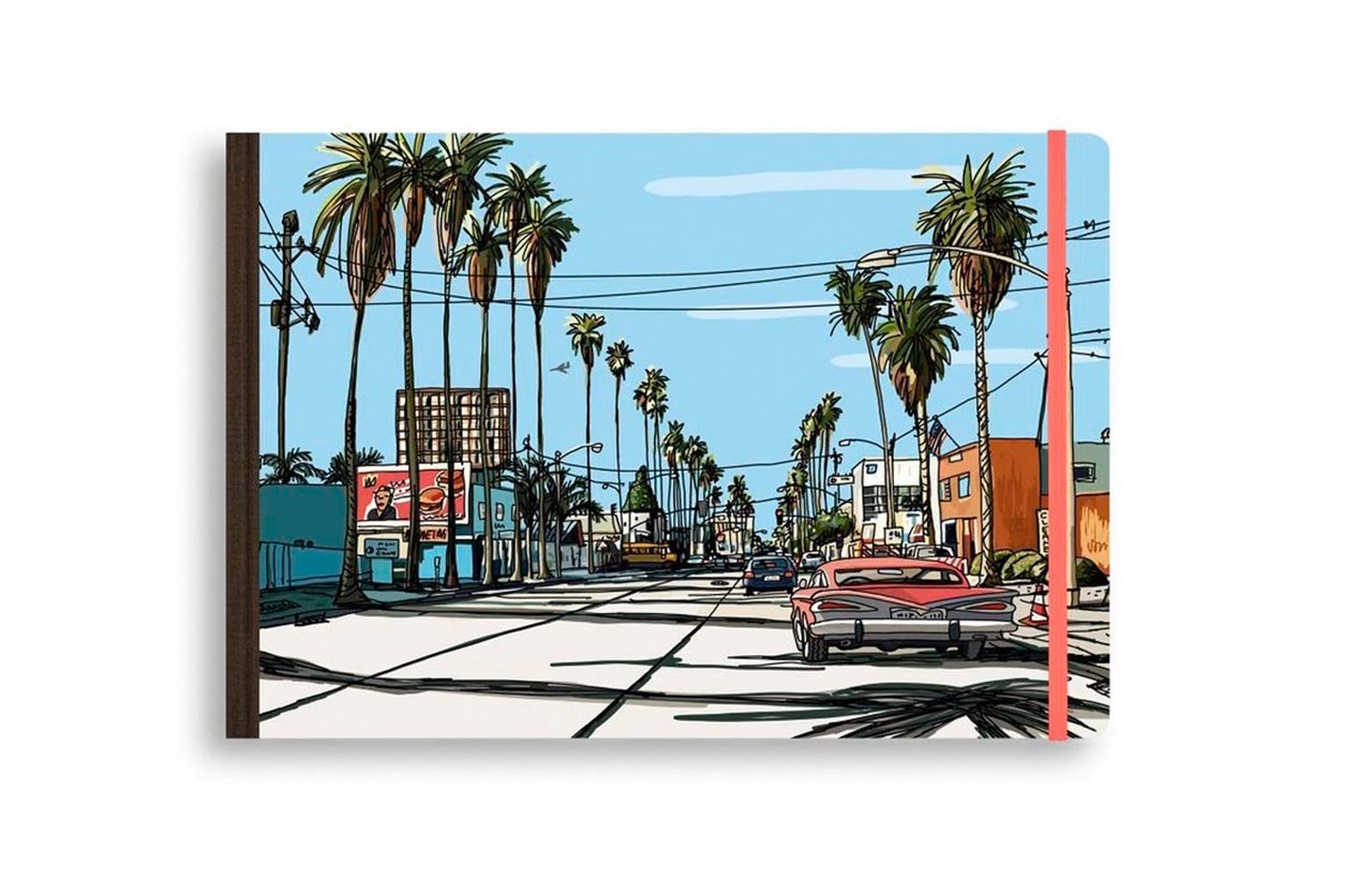 Portada del libro Javier Mariscal Los Angeles, encargado por la empresa Louis Vuitton para su colección Travel Book.