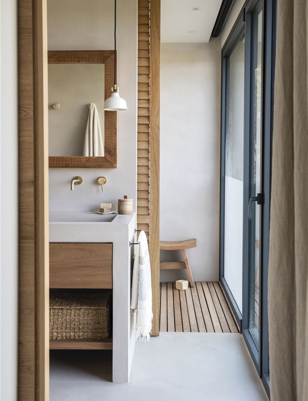 Cuatro estilos diferentes para convertir tu baño en un baño rústico