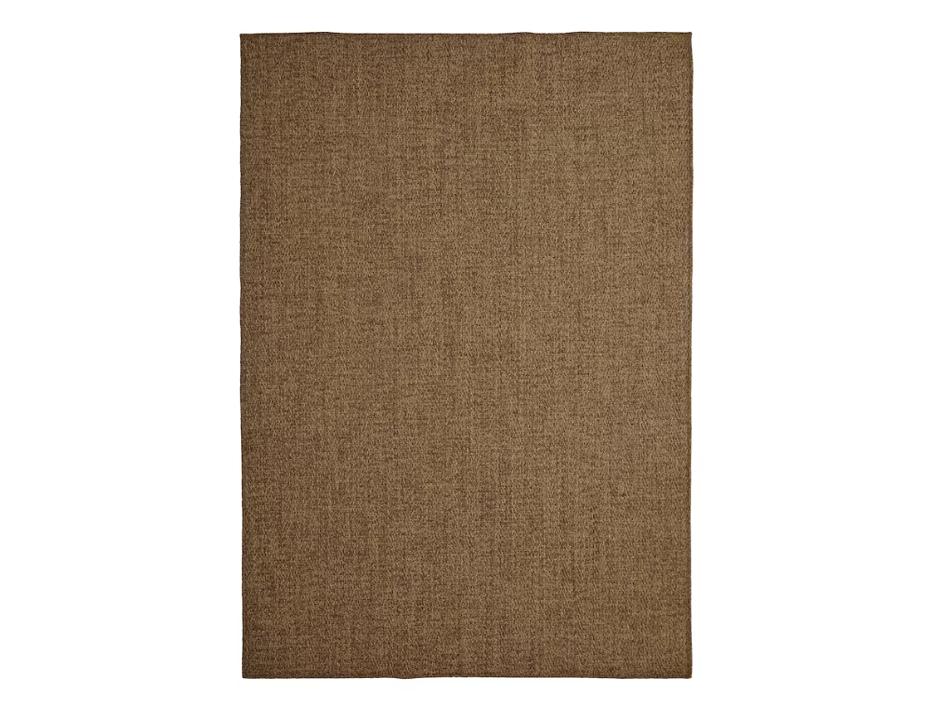 alfombra sintética exterior marrón imitación fibra