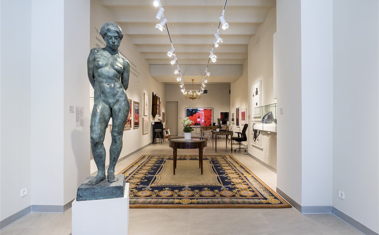 Así es el vestíbulo de esta nueva galería ubicada en calle Muntaner, 217