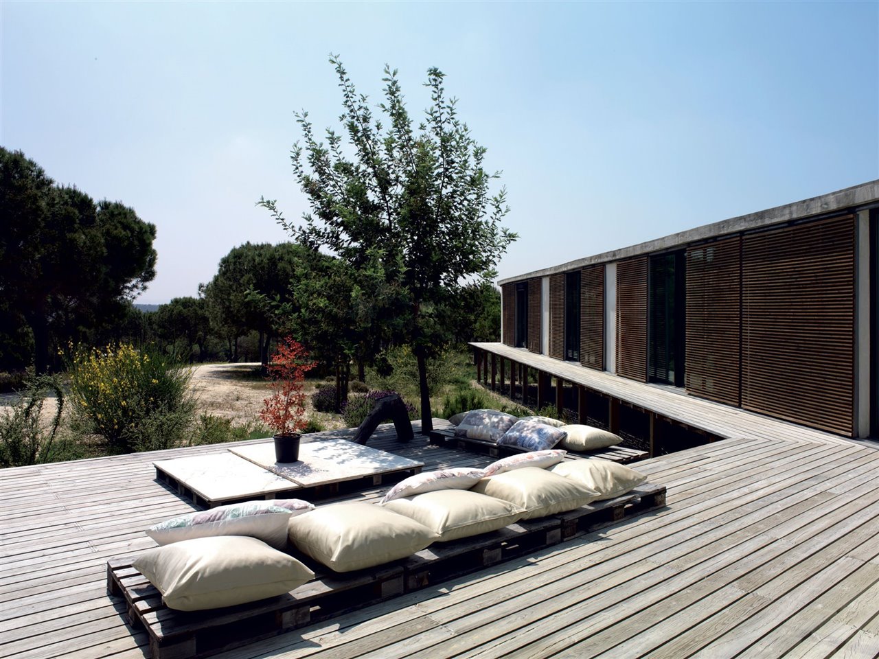 Rincón chill out hecho con palés
