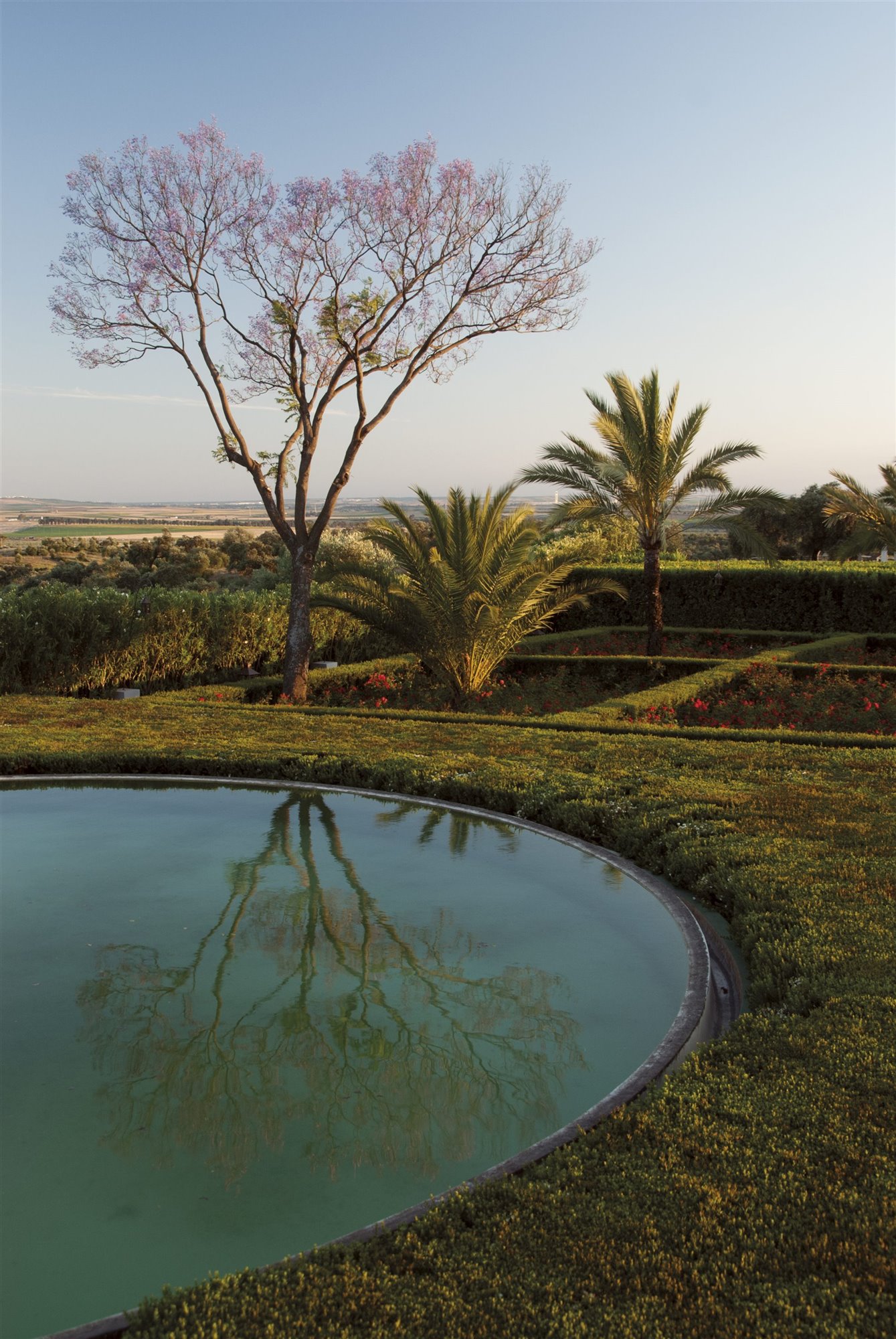 jardín con un lago de fernando caruncho