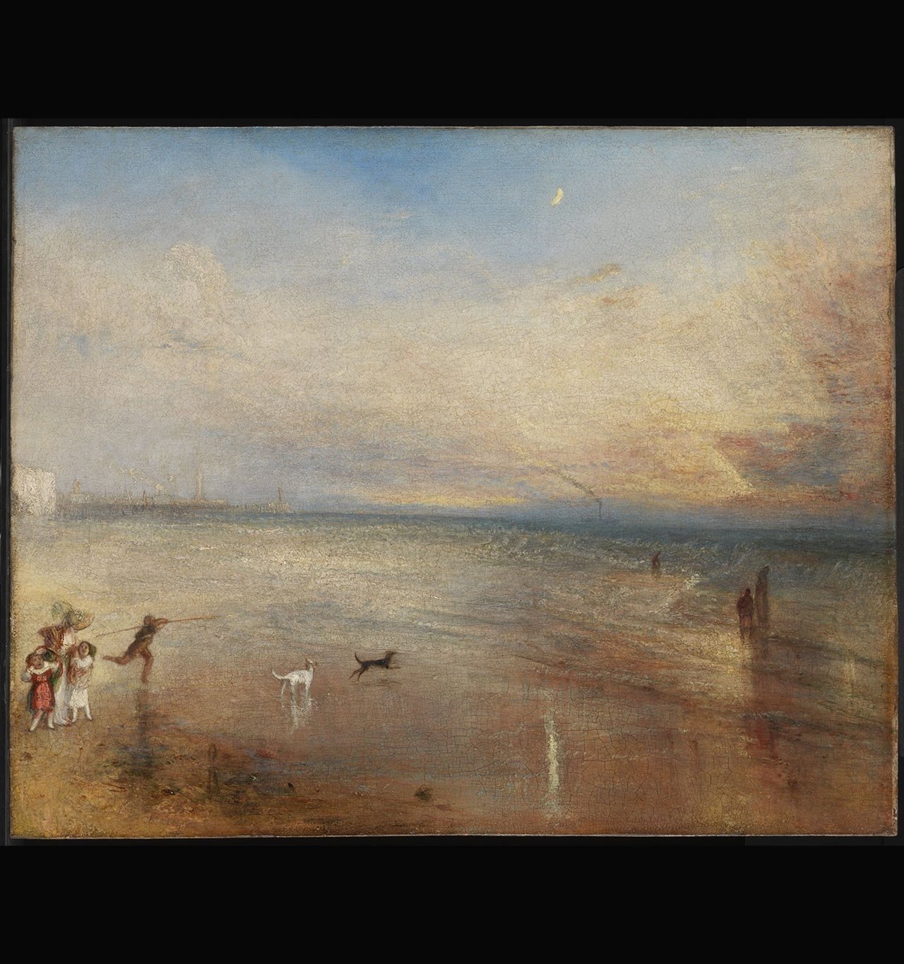 Luna nueva o "He perdido mi barca, tú no tendrás tu aro", de Joseph Mallord William Turner, 1856. 
